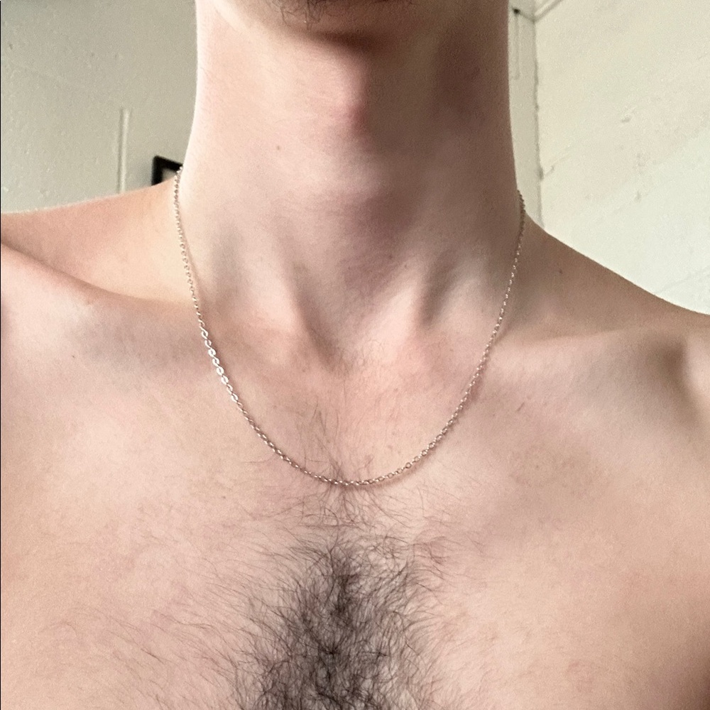 Elegant Silver Chain Necklace for Men